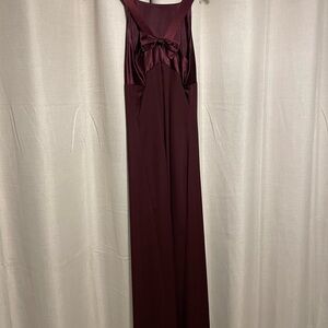 Burgundy dress